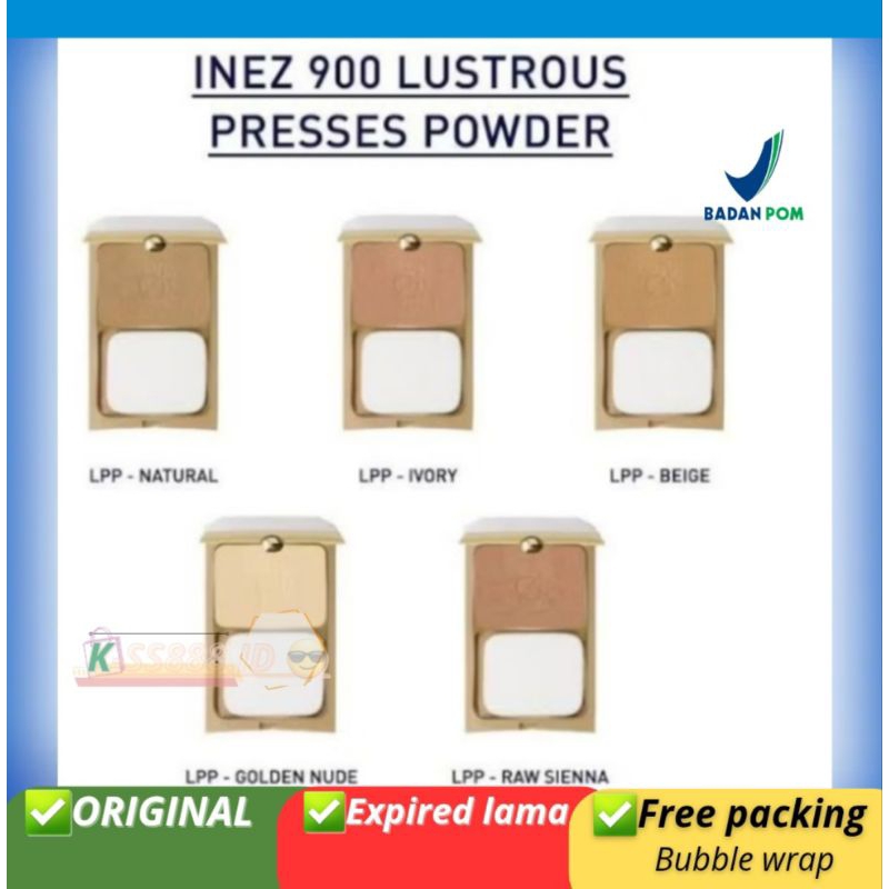 inez 900 - inez lustrous pressed powder // bedak padat [ready] [cod] [original] [bpom]