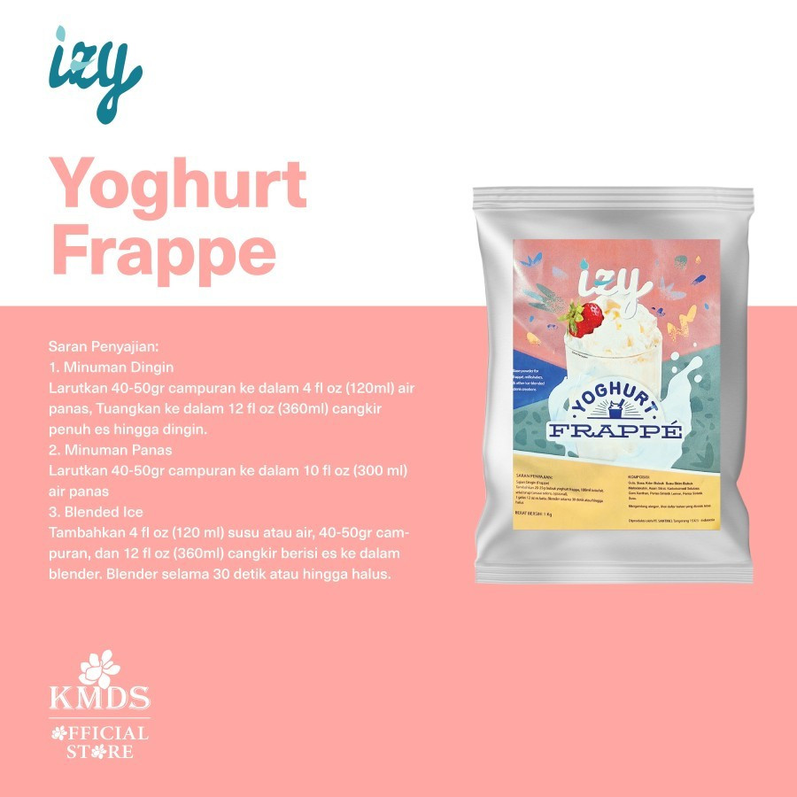 

IZY YOGURT FRAPPE POWDER 1KG 1000GR