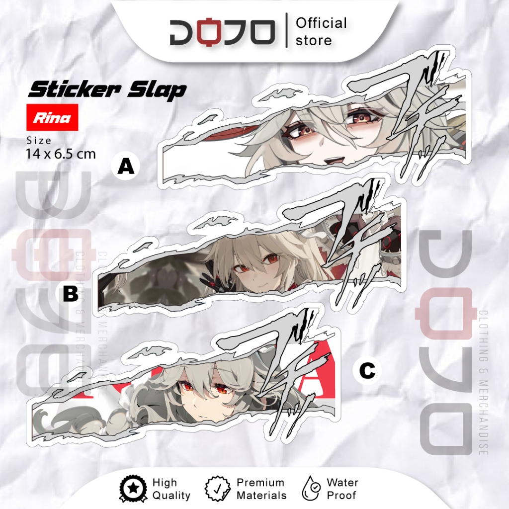 

Sticker VINYL Zenless Zone Zero Alexandrina Sebastiane motor mobil notebook binder laptop pc gaming JDM slap eyes murah