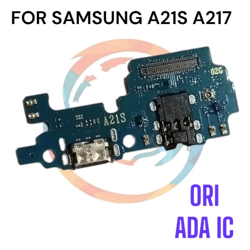 CONNECTOR CHARGER SAMSUNG A21S  ORI + IC PAPAN KONEKTOR CAS PCB BOARD SAMSUNG A21S