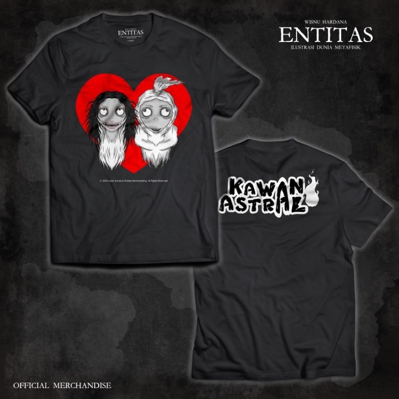 Entitas Love Kawan Astral Tshirt by Wisnu Hardana