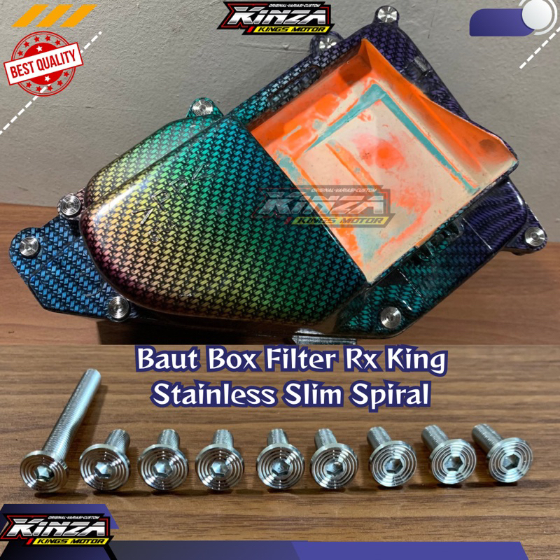 BAUT BOX BOK FILTER RXKING RX KING CUSTOM STAINLESS