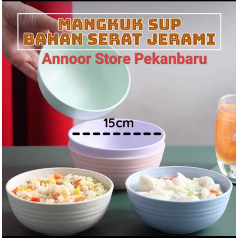 Mangkok Sup / Wheat Straw Bowl