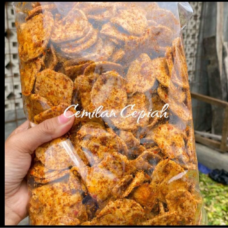 

Keripik basreng bumbu basah pedas daun jeruk 1 kg