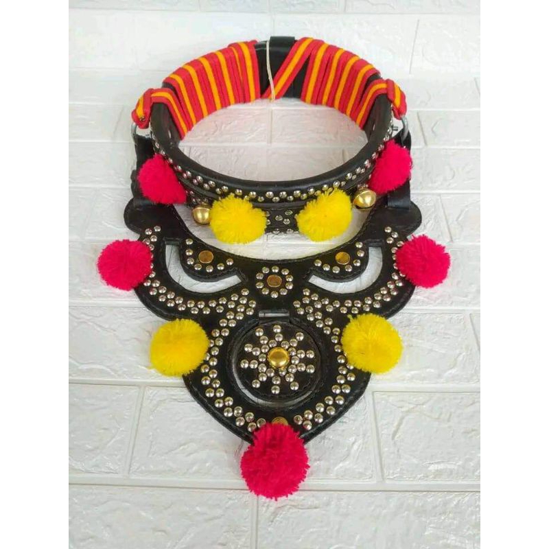 Gongseng/Kalung Domba Garut Full Kulit Asli Fullset Full Aksesoris