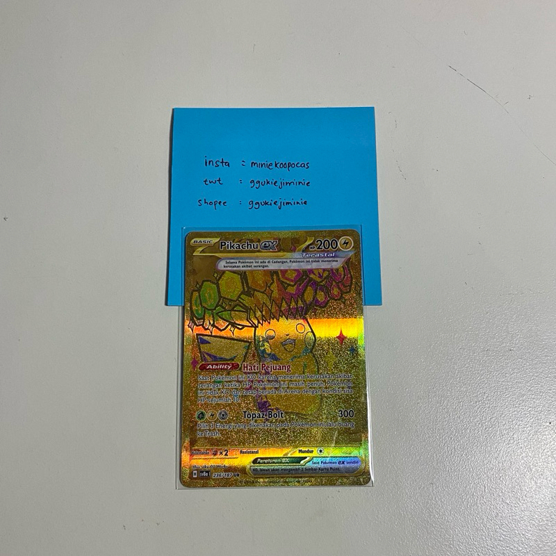 Kartu Pokemon TCG Indonesia Pikachu UR Festival Terastal (sv8a) 236 / 187