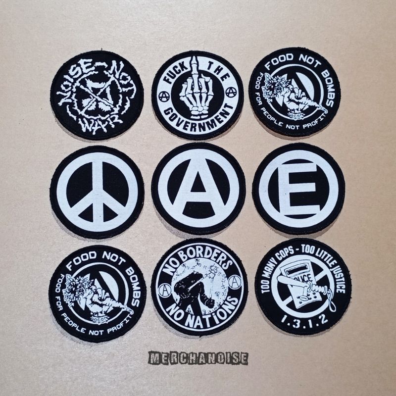 Patch/Emblem Punk Bulat Paket 3 Pcs