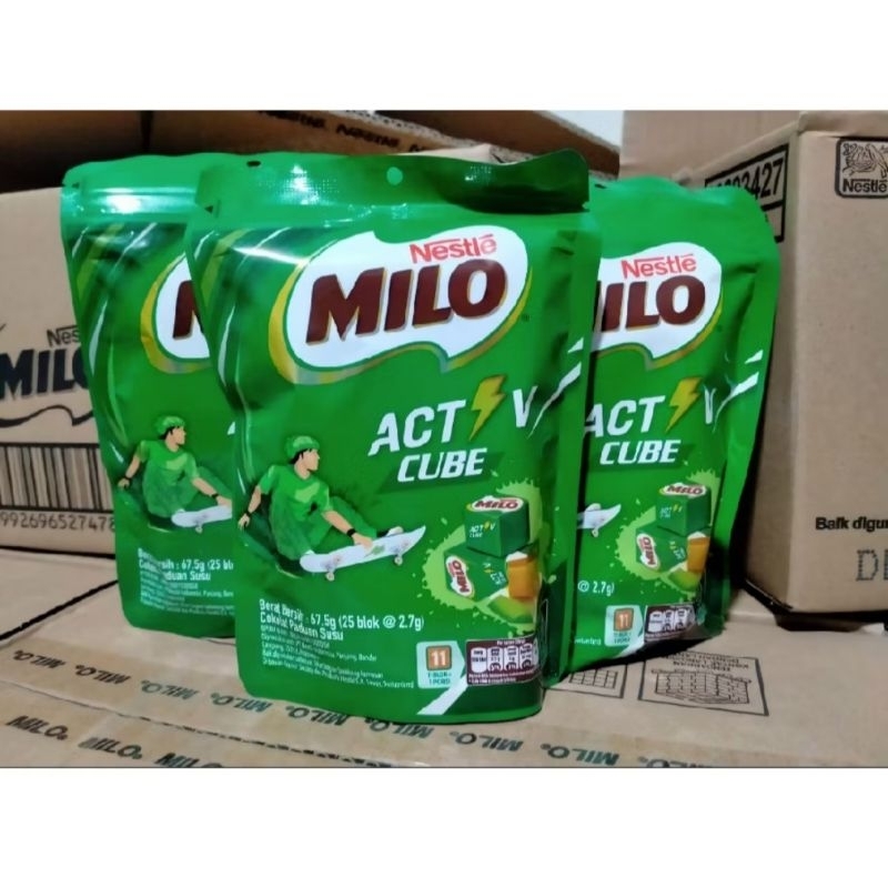 

Milo Act cube Original Indonesia 1 pack isi 25 pcs