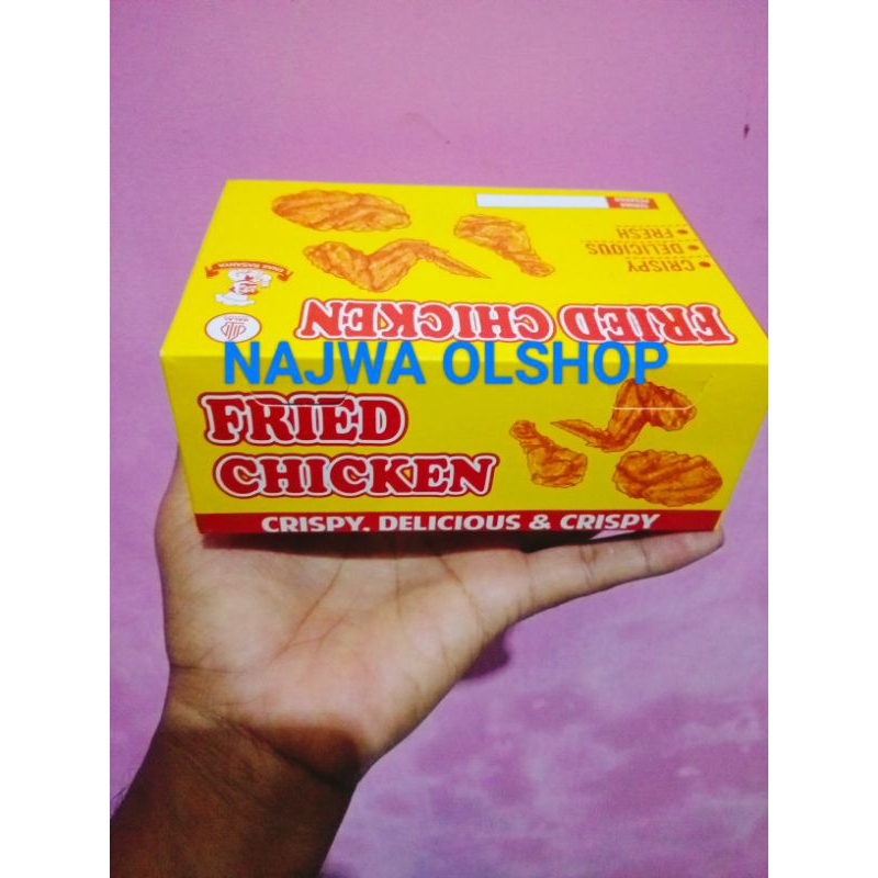 

100pcs kardus ayam goreng crispy/Dus chicken fried