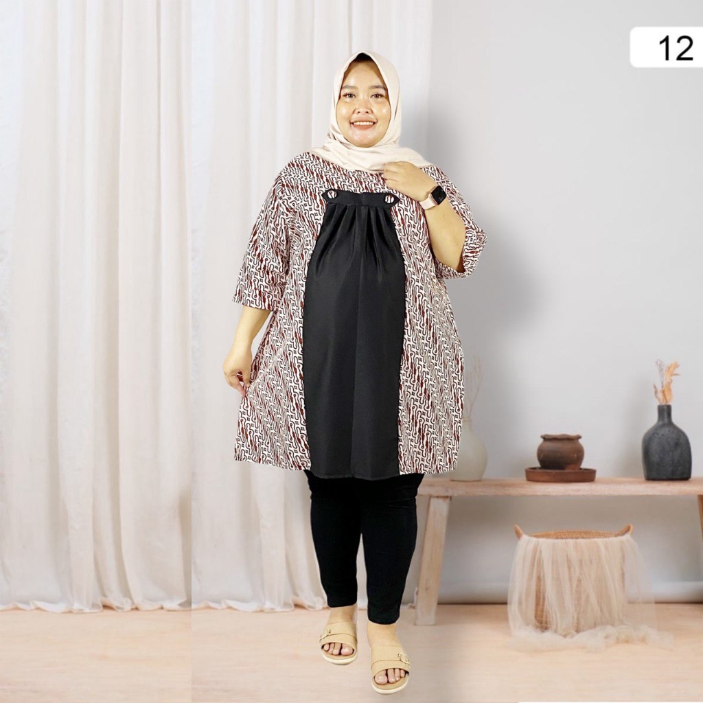 Batik Tunik Jumbo BigSize Tunik Jumbo Fashions