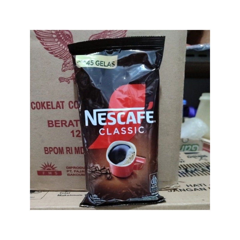 

Nescafe Classic 90g/ Kopi Bubuk Nescafe (45 Gelas)/Kopi Murni Nescafe