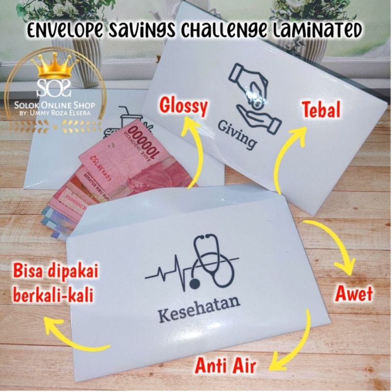 

AMPLOP KEUANGAN | PER PCS ENVELOPE SAVINGS CHALLENGE LAMINATED
