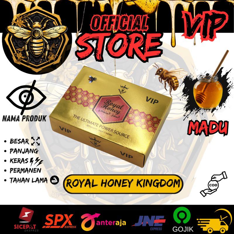 

kingdom royal honey vip stamina madu untuk pria 20g