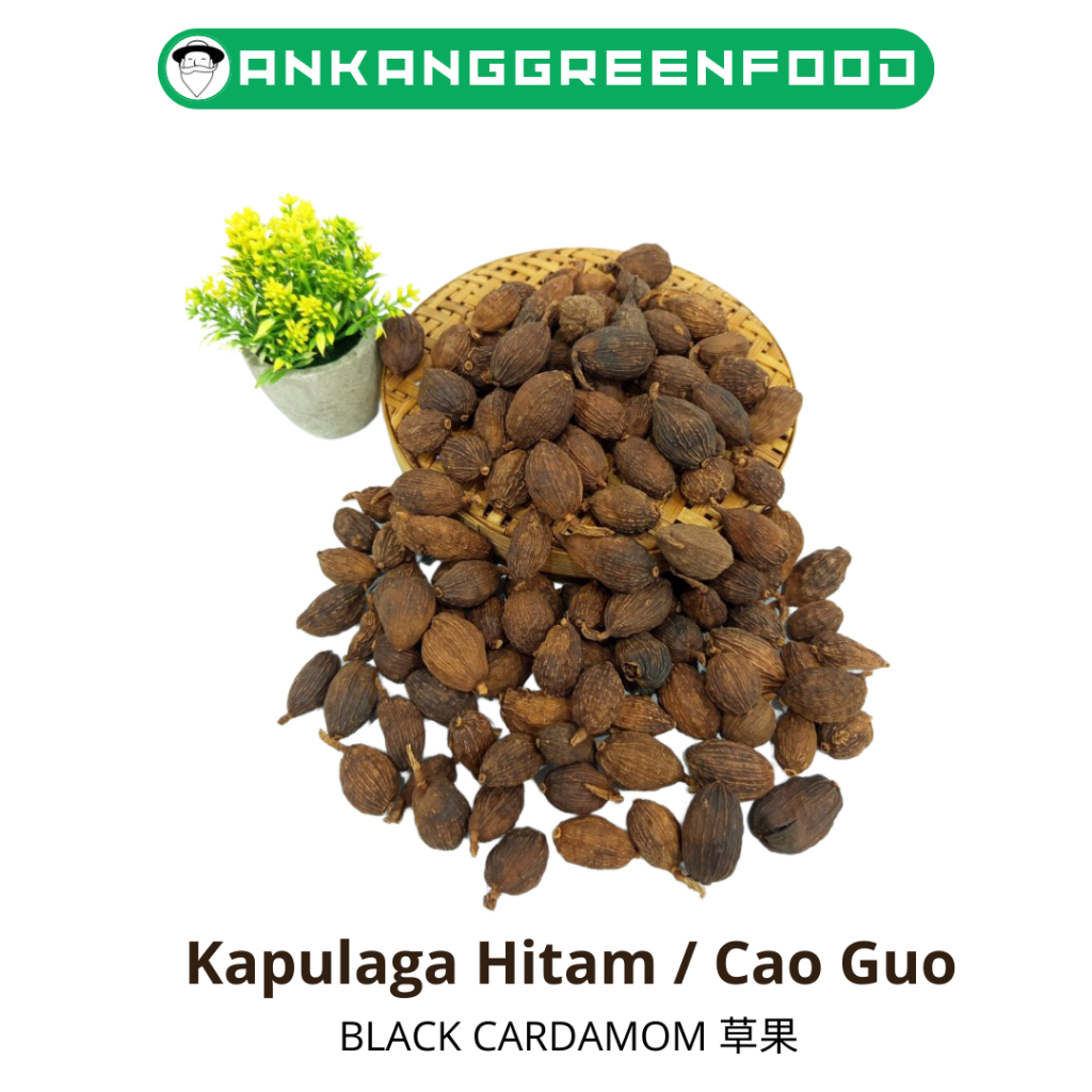 

[ 1 KG ] Kapulaga Hitam / Cao Guo / Hei Doukou / Black Cardamom / Amomum / 草果