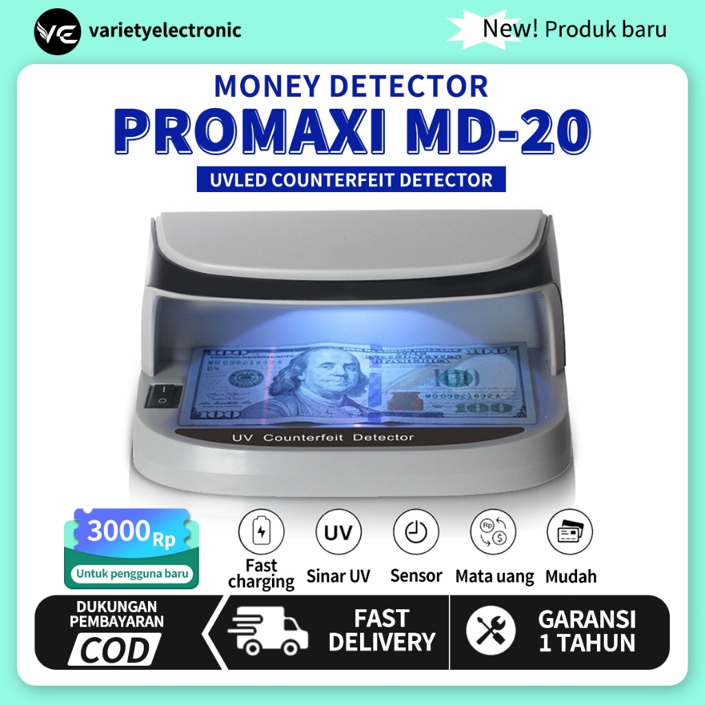 Pengidentifikasi voucher tagihan multi-fungsi pengidentifikasi tagihan faktur tanda air magnetik det