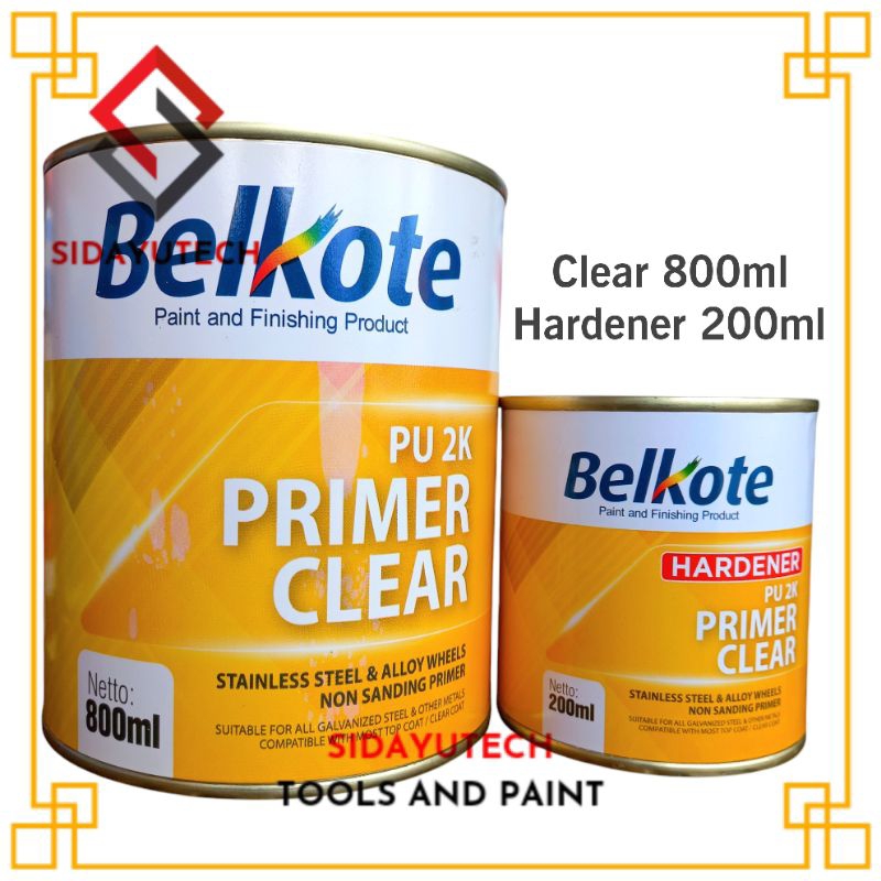 Cat Belkote Primer Clear Stainless PU2K 1Liter