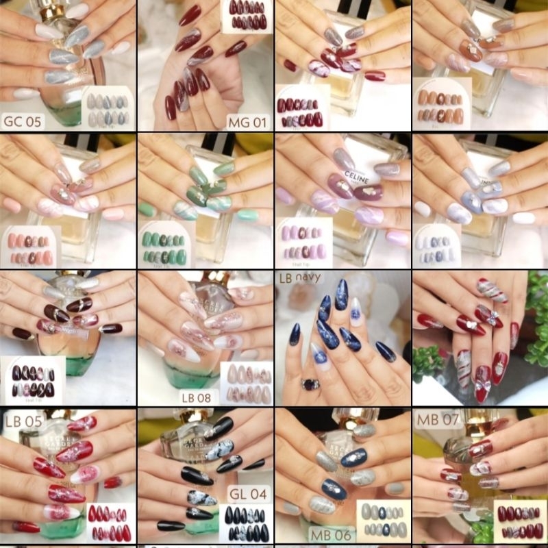 KUKU PALSU MARBLE / NAIL ART
