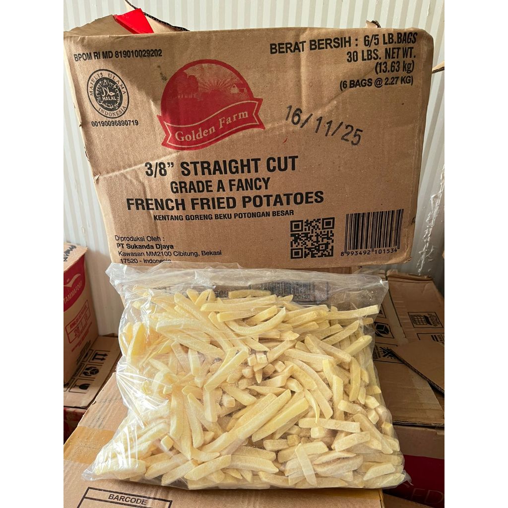 

Golden Farm Kentang Goreng / Fremch Fries Straight Cut berat 5LB
