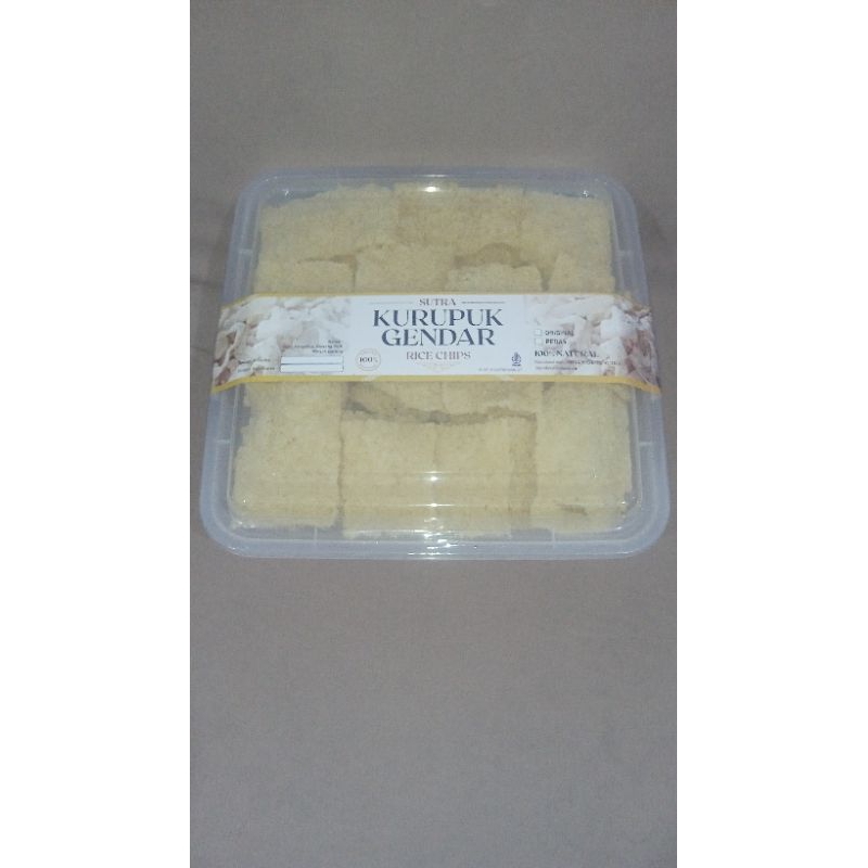 

Kurupuk gendar sutra rice chips box 3000ml