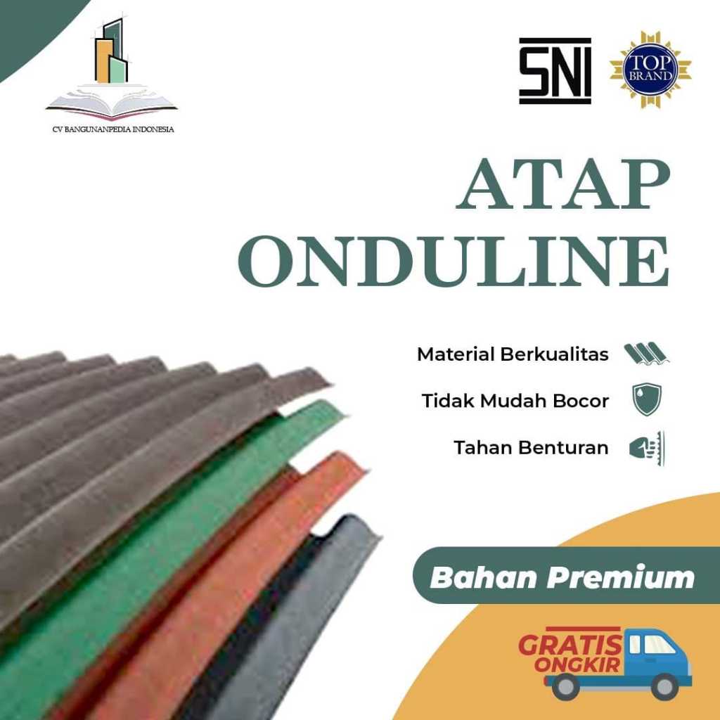 ATAP ONDULINE BITUMEN HITAM DAN RABUNG ONDULINE MURAH