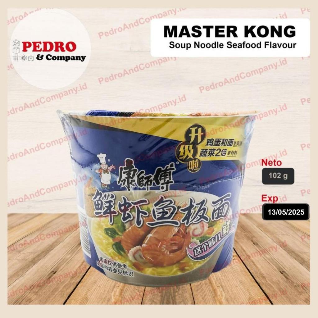 

Master kong udang dan ikan noodle CUP 101 gram - indomie china instant mi import china shrimp fish