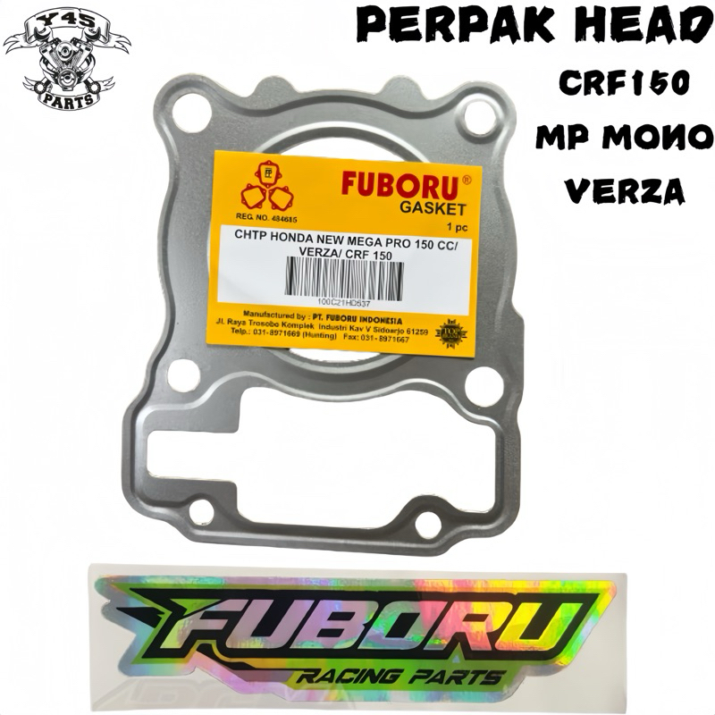 PACKING PERPAK HEAD KOP CRF 150 VERZA MP MONO MEGAPRO NEW FUBORU