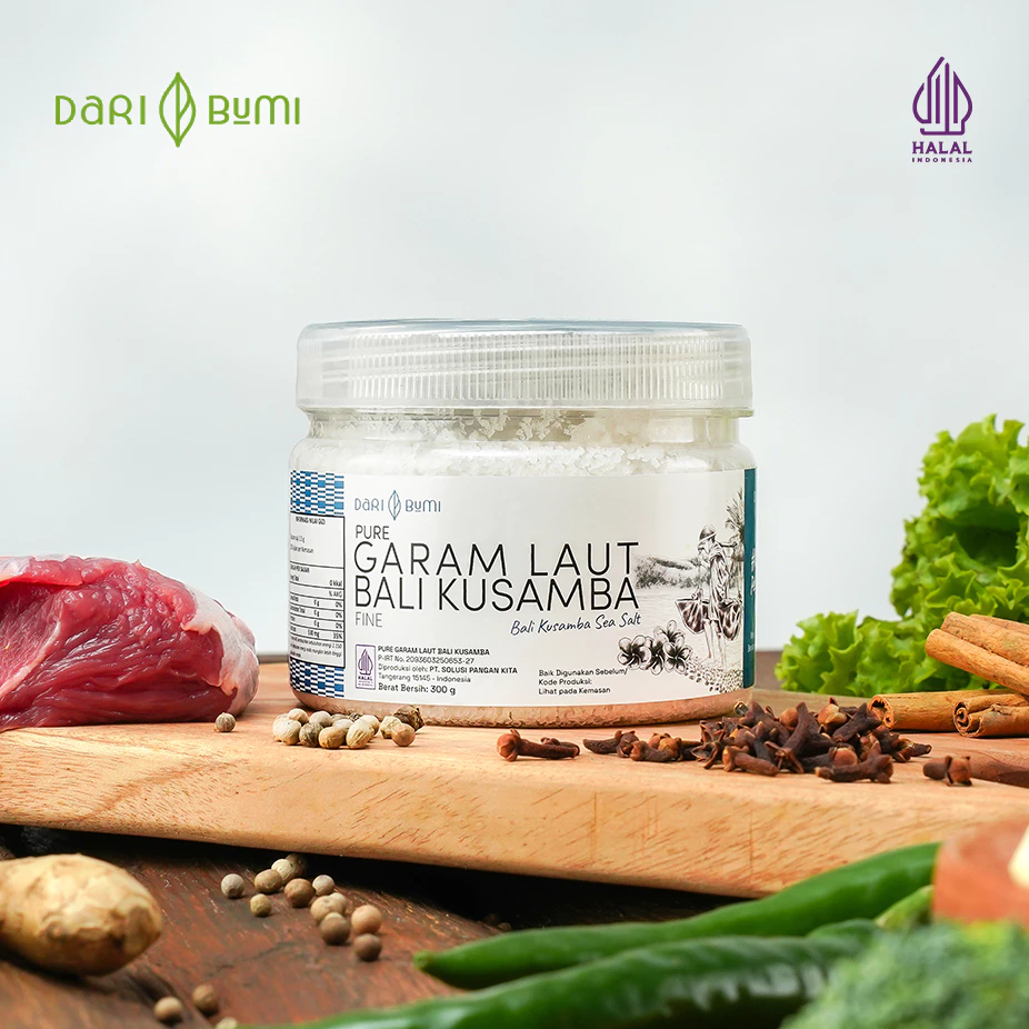 

Dari Bumi Garam Laut Bali Kusamba 300 gr Sea Salt Organik Original
