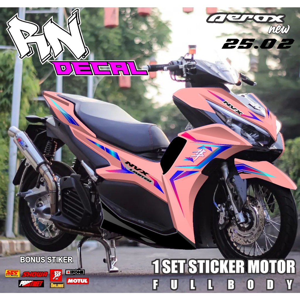 COD TERBARU DECAL AEROX NEW 155 CONNECTED FULL BODY NEW  DESIGN GRADASI STICKER KEREN AEROX NEW VIRA