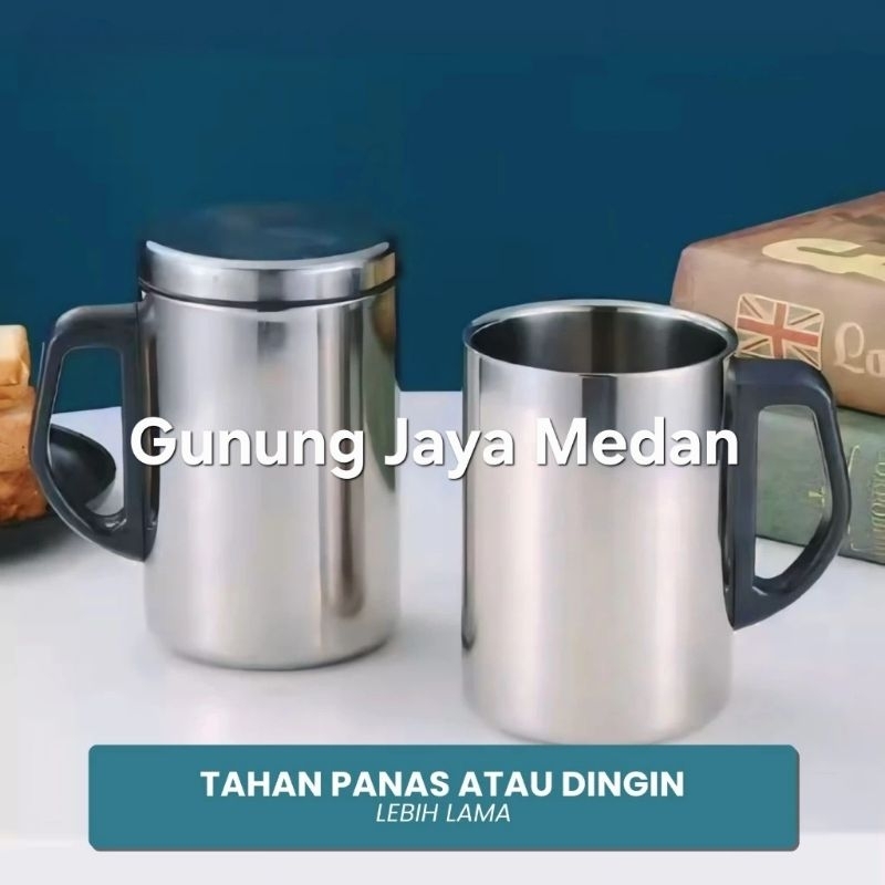 Termos Mug Stainless Mug Vacum Mug Termos Mug Kopi Mug Tahan Panas