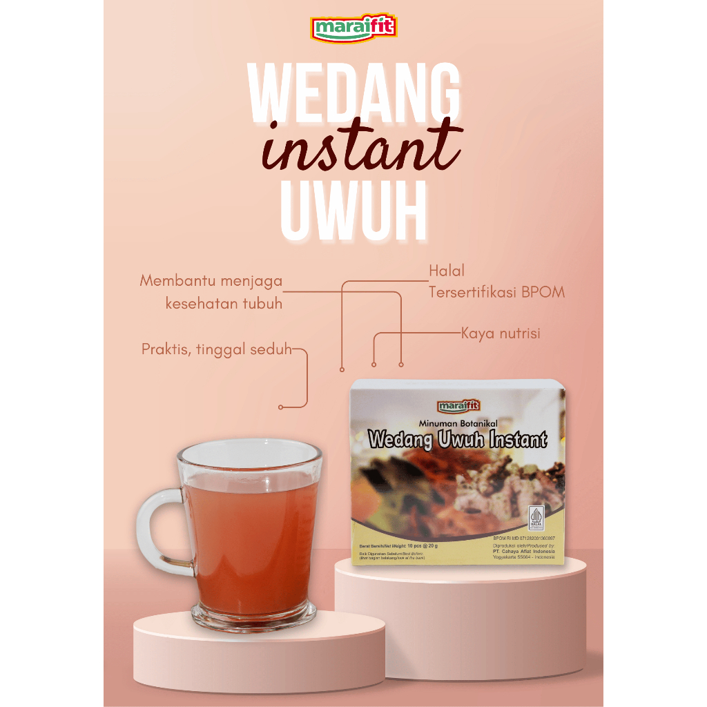 

( Maraifit ) Wedang Uwuh Instan Isi 10 Sachet