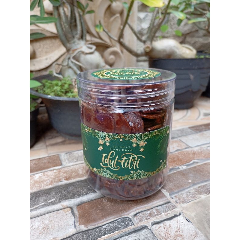 

KERIPIK PISANG UMIK VARIAN COKLAT KEMASAN TOPLES EDISI LEBARAN
