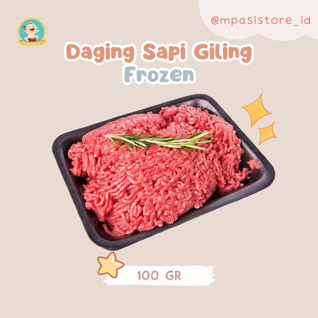 

Daging Sapi Giling Fresh Untuk MPASI 100gram