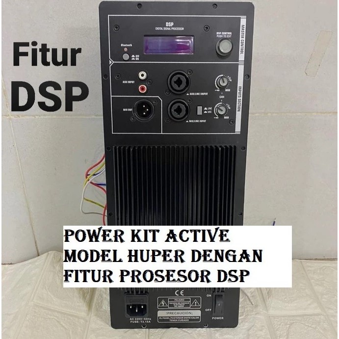 Mesin aktif Power Kit -  Active model HUPER  ( DENGAN FITUR PROSESOR DSP )