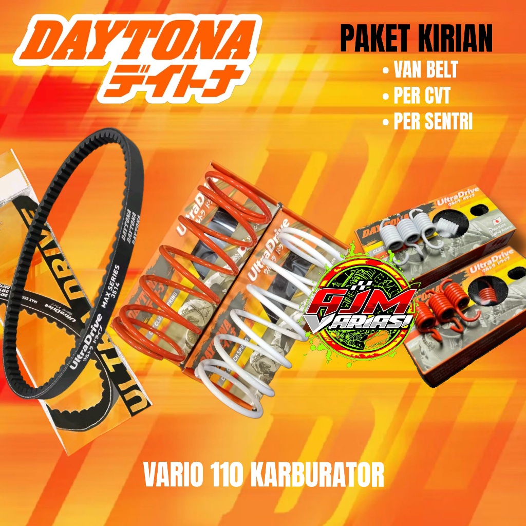 Paket Daytona Vanbelt + Per CVT + Per Sentri Vario 110 Karbu, Vario 110 Techno KVB
