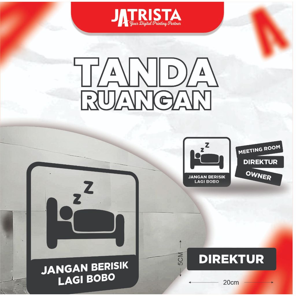 

PAPAN NAMA AKRILIK DAN STICKER RUANGAN DIREKTUR,RUANG OWNER,RUANG MEETING ROOM,RUANG SECURITY,DLL PROSES CEPAT