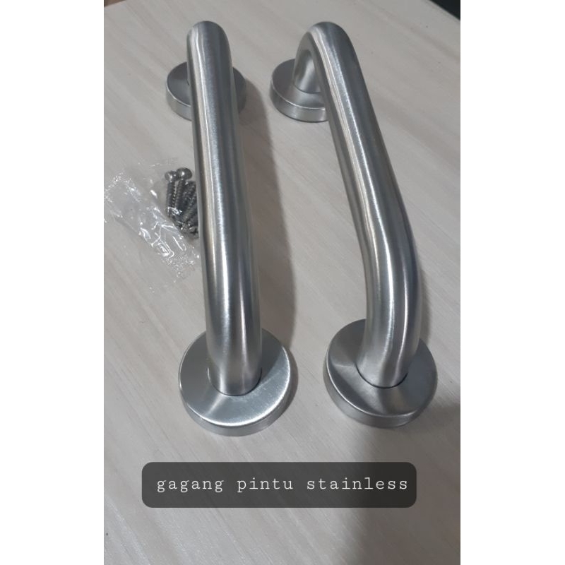 Handle set stainless / gagang pintu stainless / pull handle set