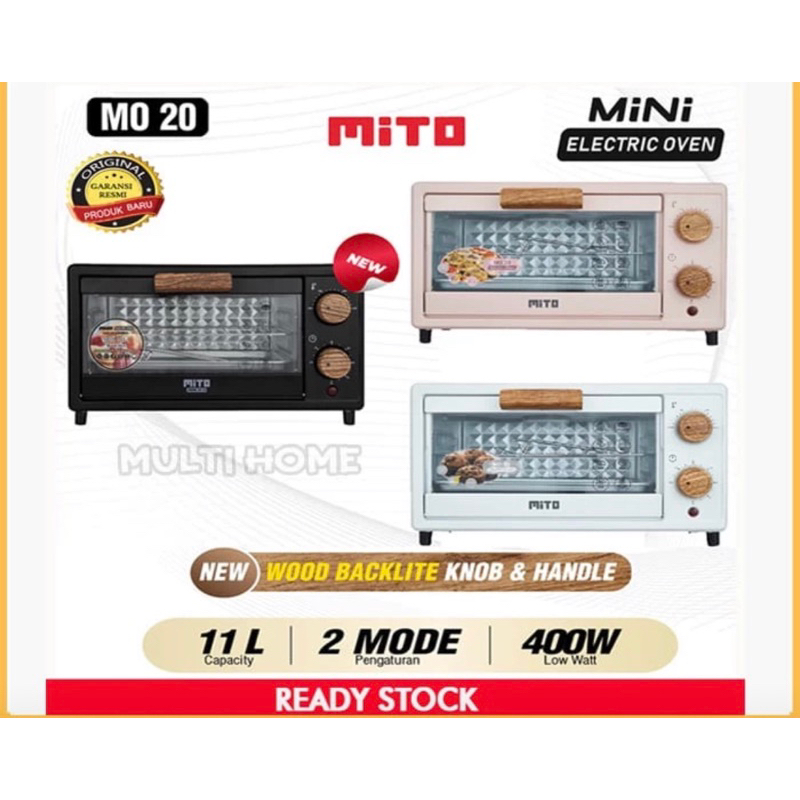Mito Electric Oven MO 20 Oven Listrik Mini MO20 / MO20 Kapasitas 11 Lt / Oven Mito MO 20 / Oven Mito