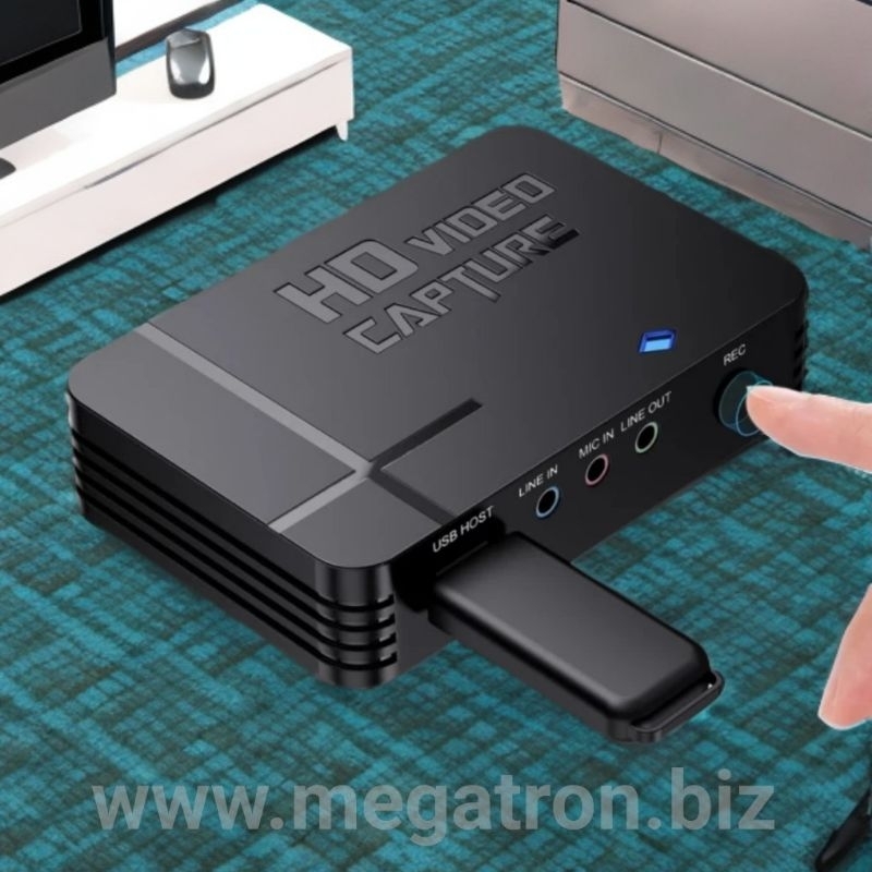 HDMI / AV Video Recorder - support Audio Line-in dari Mixer (merekam ke USB flashdisk/HDD tanpa perlu komputer)