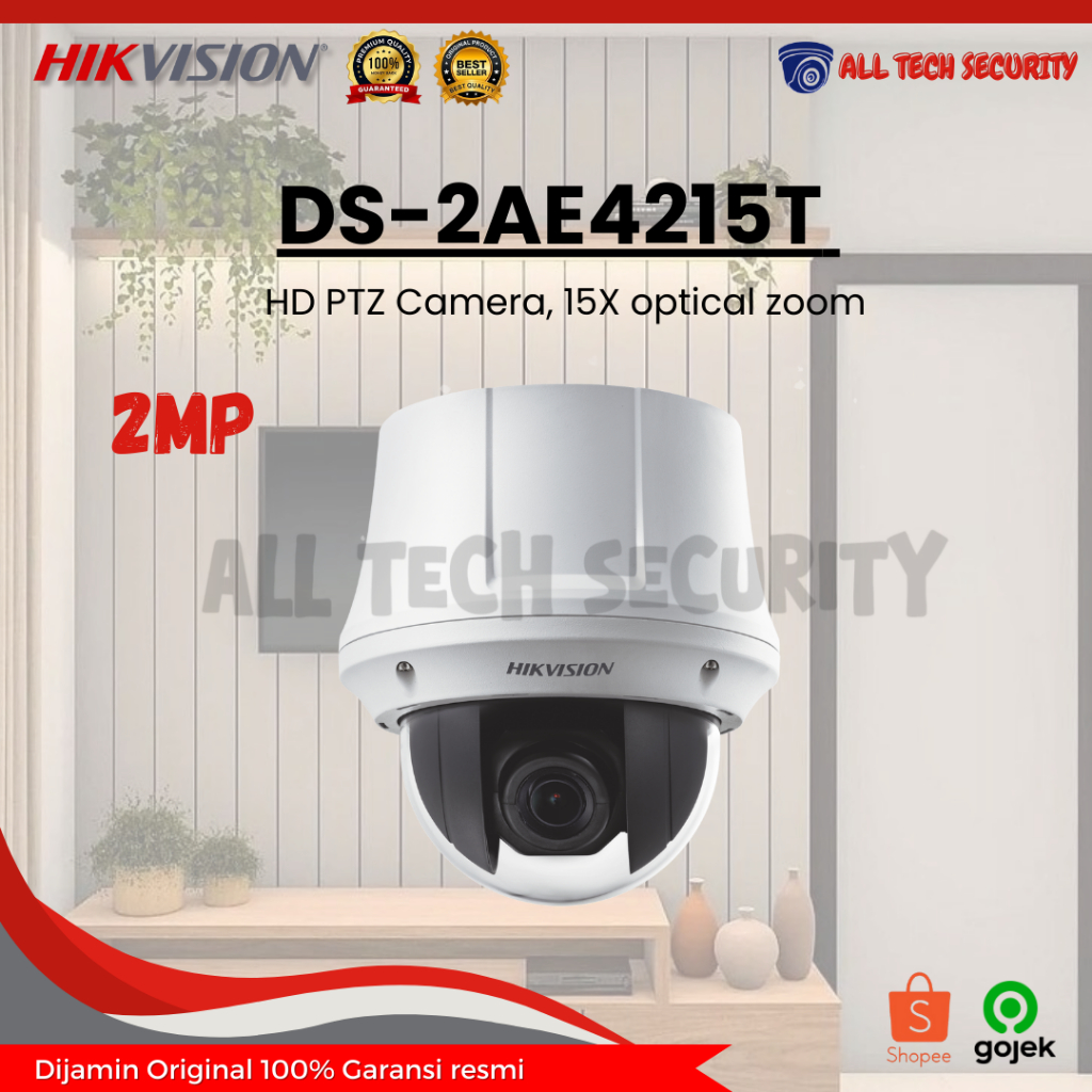 Hikvision DS-2AE4215T HD PTZ Camera, 2MP 15X optical zoom