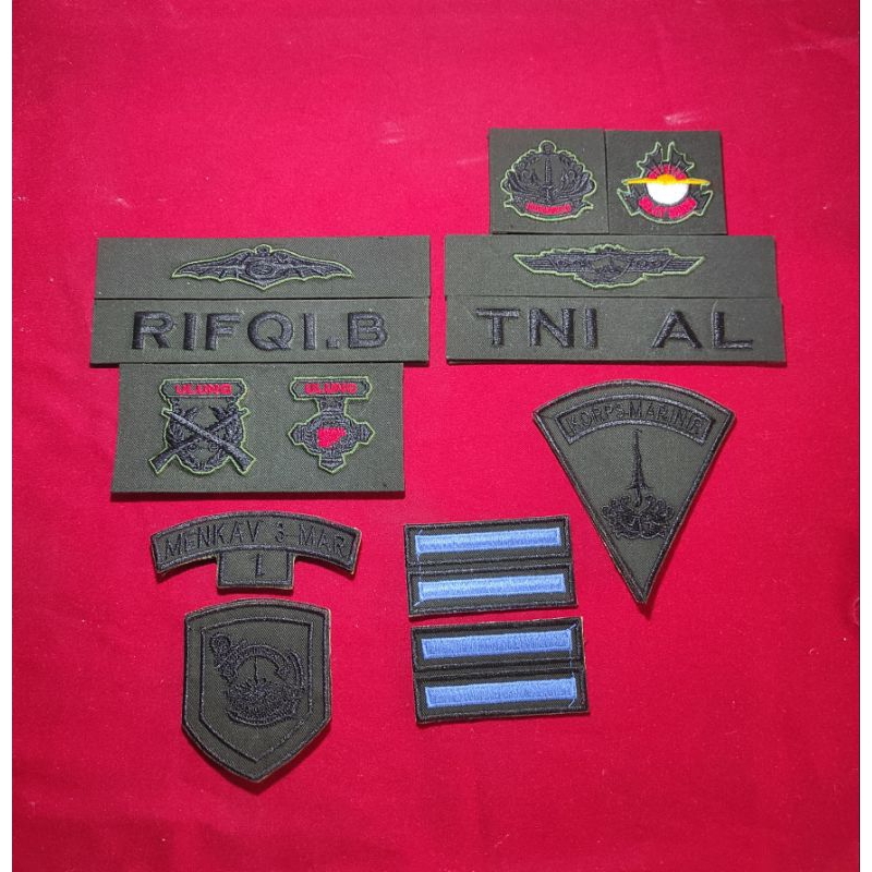 PAPAN NAMA TNI AL MIKA TIMBUL BORDIR TNI