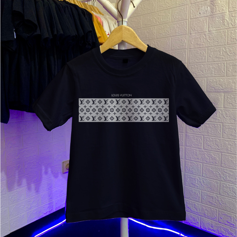 Kaos Anak & Remaja Laki Laki Perempuan 1-17 Tahun LV Polet Cotton Combed 30s Baju Kaos Anak Cowok Ce