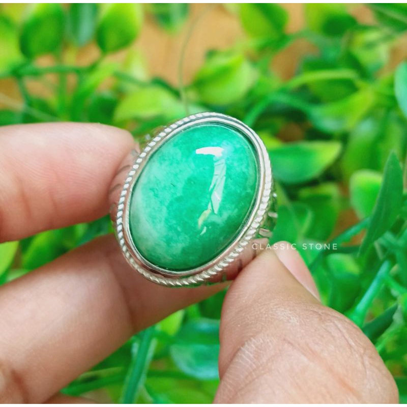 CINCIN BATU NATURAL GIOK THAILAND ORIGINAL STONE