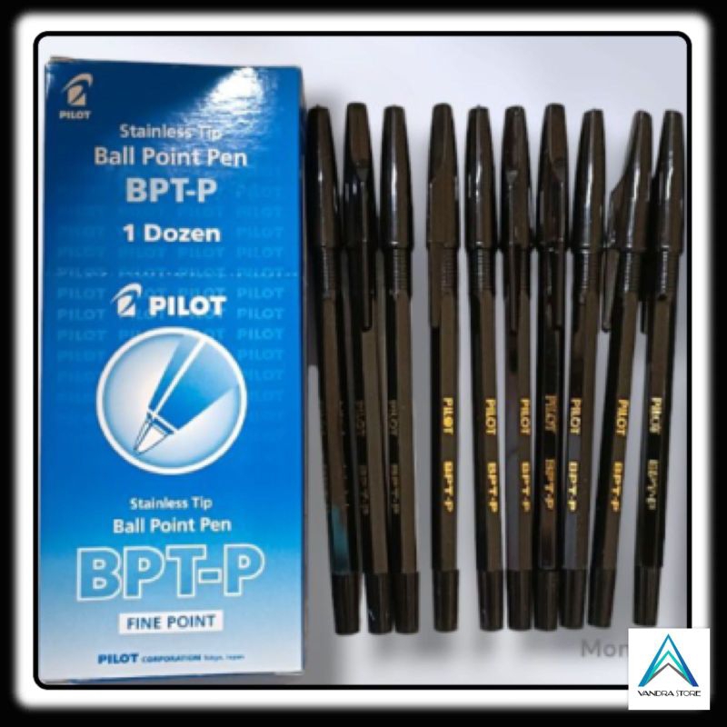 

Pulpen Standard Pilot Tinta Hitam 12 PCS/Pack - Pulpen Bolpoin Lancar & Nyaman