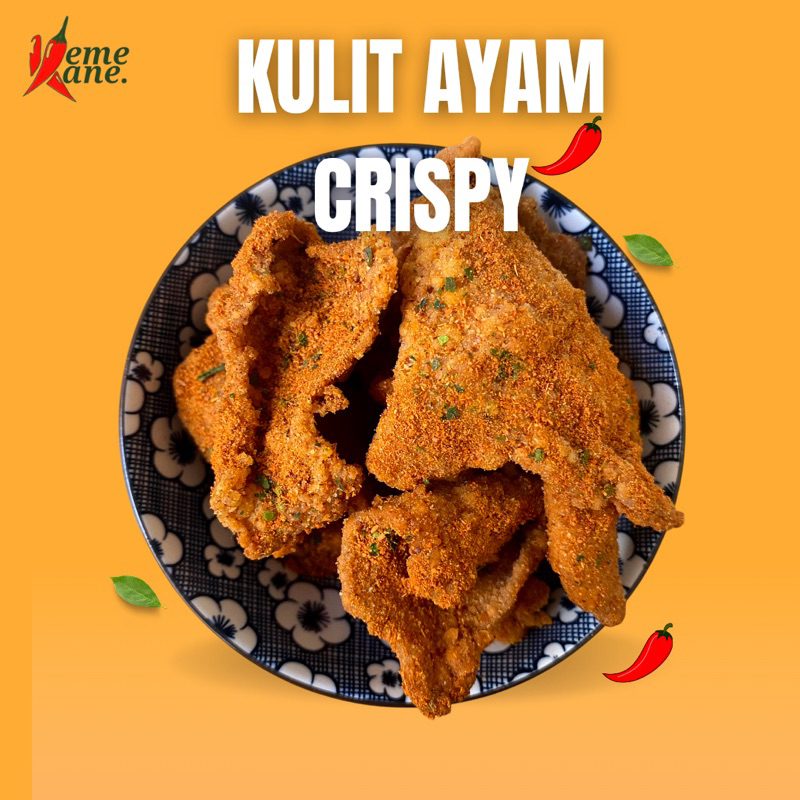 

KULIT AYAM CRISPY - Pedas asin daun Jeruk