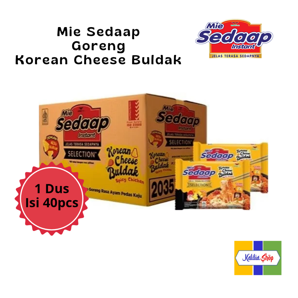 

Mie Sedaap Goreng Korean Cheese Buldak 1 Dus