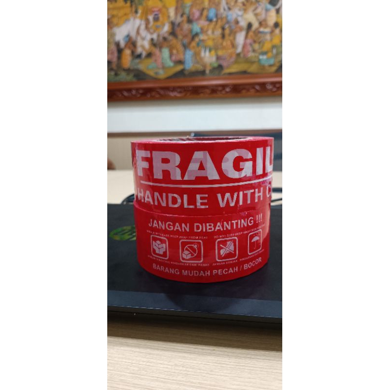 Lakban Fragile Merah / Fragile video unboxing