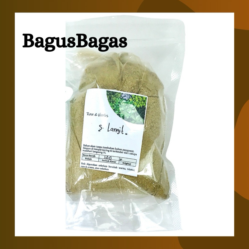 

100gr Daun Songgolangit Songgo Langit Bubuk Murni Herbal Tradisional Asam Urat Rematik Sendi JSR