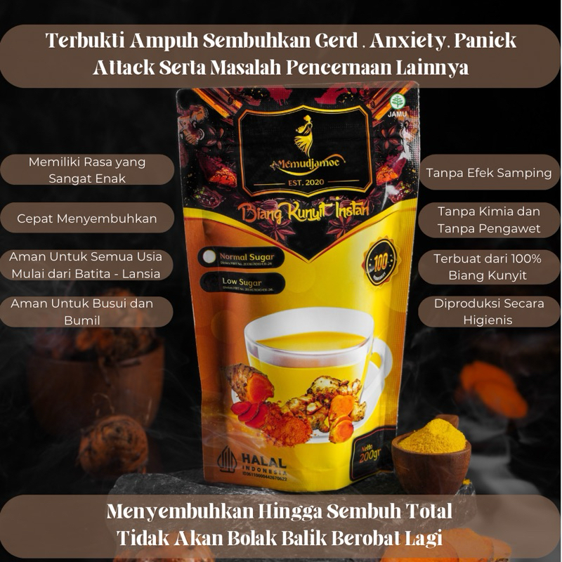 

LOW SUGAR Biang Kunyit Pengobatan Ampuh untuk GERD&ANXIETY / PANIC ATTACK / Asam Lambung&Maag Kronis