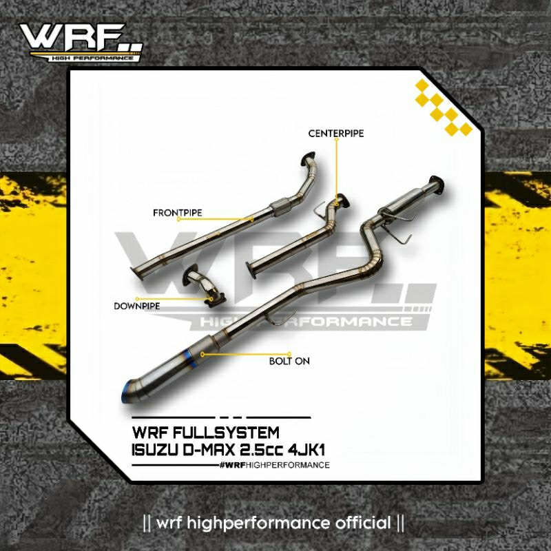 WRF ISUZU D-MAX 4JK1 2500CC 2019/ KNALPOT DMAX 4JK1 /knalpot dmax 4jk1