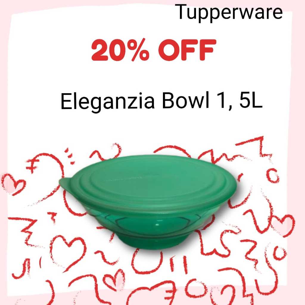 eleganzia bowl 1,5L PRODUK ORI